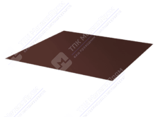 Лист с полимерным покрытием 0,45х1250х2000 мм ПЭ в пленке RAL8017 шоколад