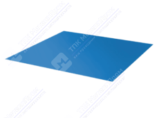 Лист с полимерным покрытием 0,5 мм ПЭ в пленке RAL5015 синее небо