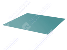 Лист с полимерным покрытием 0,5 мм ПЭ в пленке RAL5018 бирюзово-синий
