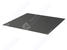 Лист с полимерным покрытием 0,5 мм ПЭ в пленке RAL7043 транспортный серый В