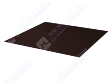 Лист с полимерным покрытием 0,5 мм ПЭ RAL8019 темный шоколад