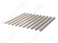 Профнастил полимер С21 0,45 ТУ 1000/1051 ПЭ RAL1015 светлая слон кость