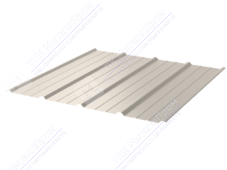 Профнастил полимер С18 0,45 1150/1190 ПЭ RAL1015 светлая слон кость