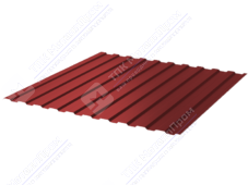 Профнастил полимер С8 0,45 1150/1200 ПЭ RAL3013 томатно-красный