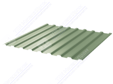 Профнастил полимер СП20 0,45 1100/1150 ПЭ RAL6021 бледно-зеленый