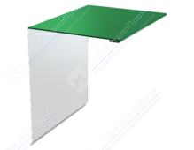 Планка торцевая 95 120 15 0,4 2м стандарт ПЭ RAL6002 зеленый лист К-506