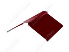 Планка конька плоского 150 150 0,4 2м стандарт ПЭ в пленке RAL3003 рубин К-512