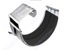 Соединитель желоба GrandLine 125 металл RAL9003 сигнально-белый