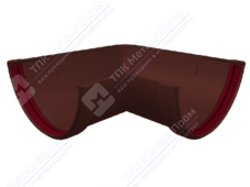 Угол желоба GrandLine 120 90 град пластик шоколад