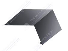 Планка карнизная 100 65 0,4 2м стандарт ПЭ RAL7005 темно-серый К-509