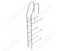 Лестница BORGE 3м фасадная ОЦ