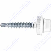 Саморез 4,8 35 KPcZP с прокладкой RAL9018 белый папирус