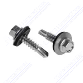 Саморез 4,8 29 KPcZP с прокладкой RAL7005 темно-серый