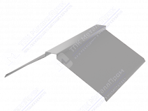 Планка конька плоского 150 150 0,45 2м стандарт ОЦ К-512