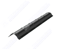 Конек металлочерепичный 0,45 2м стандарт ПЭ RAL7024 серый графит К-513