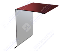 Планка ветровой доски 95 120 15 0,45 2м стандарт ПЭ RAL3009 красный оксид К-507