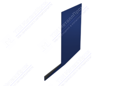 Планка карнизная 100 65 0,45 3м стандарт ПЭ RAL5002 ультрамарин К-509