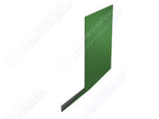 Планка карнизная 100 65 0,45 2м стандарт ПЭ RAL6002 зеленый лист К-509