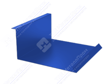 Планка примыкания нижняя 122 250 0,45 3м стандарт ПЭ RAL5002 ультрамарин К-502