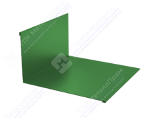 Планка примыкания верхняя 145 250 0,45 3м стандарт ПЭ RAL6002 зеленый лист К-501