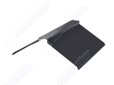 Планка конька плоского 190 190 0,45 2м стандарт ПЭ RAL7024 серый графит К-512