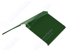 Планка конька плоского 190 190 0,45 2м стандарт ПЭ RAL6005 зеленый мох К-512