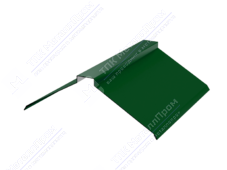 Планка конька плоского 150 150 0,45 3м стандарт ПЭ RAL6005 зеленый мох К-512
