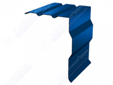 Планка ветровой доски фигурная 95 120 0,45 2м стандарт ПЭ RAL5021 морская волна К-515