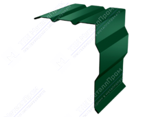 Планка ветровой доски фигурная 95 120 0,45 2м стандарт ПЭ RAL6005 зеленый мох К-515