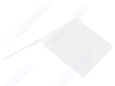 Планка конька плоского 150 150 0,4 2м стандарт ПЭ RAL9003 сигнально-белый К-512