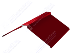 Планка конька плоского 150 150 0,4 2м стандарт ПЭ в пленке RAL3011 коричнево-красный К-512