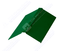 Планка конька плоского простого 150 150 0,45 2м стандарт ПЭ RAL6029 зеленая мята К-511