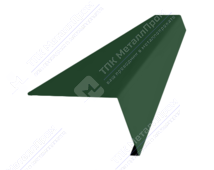 Планка карнизная 100 65 0,5 2м стандарт Стальной бархат RAL6005 зеленый мох К-509